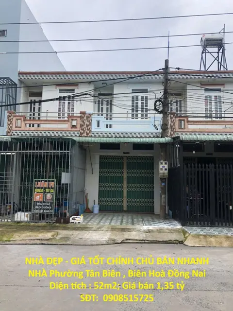 Nhà Đẹp - Giá Tốt Chính Chủ Bán Nhanh Nhà Phường Tân Biên , Biên Hoà Đồng Nai