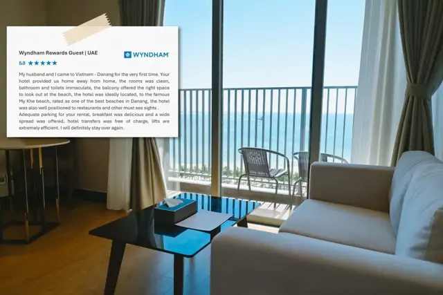 chỉ 2,6 tỷ nhận ngay căn hộ Wyndham Soleil trực diện biển Mỹ KHê, 70% nhận nhà, full nội thất