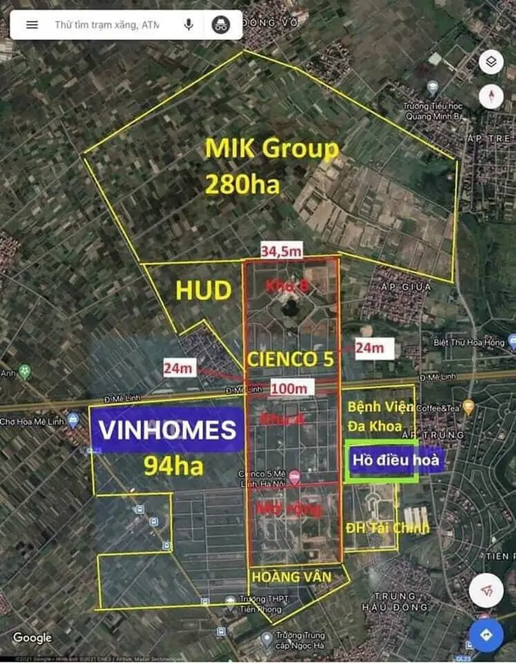 Bán Nhà Liền Kề 100m² Dự Án Tiến Phong Mê Linh - Vị Trí Trung Tâm, Tiềm Năng Sinh Lời Cao