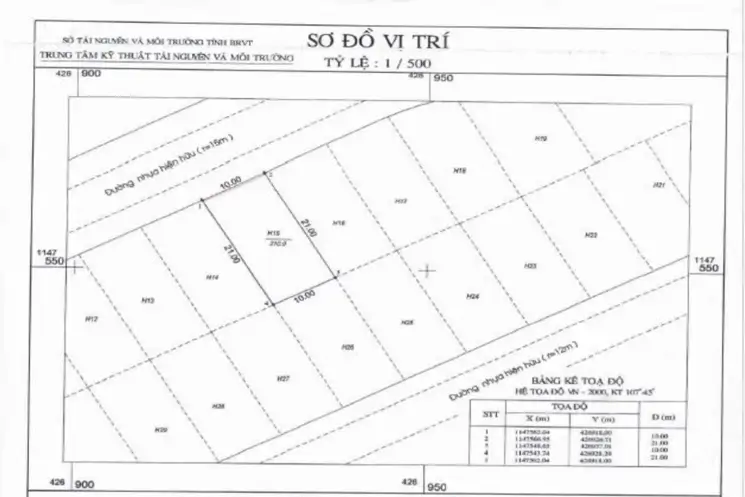 Bán Đất Biệt Thự Khu Decomex Đại An - Phường 9 Vung Tau