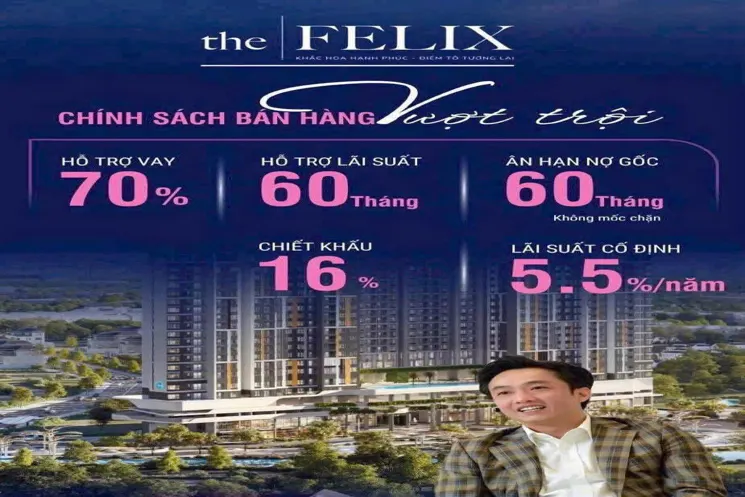 1,4 Tỷ/ Căn Hộ The Felix Của Doanh Nhân Nguyễn Quốc Cường