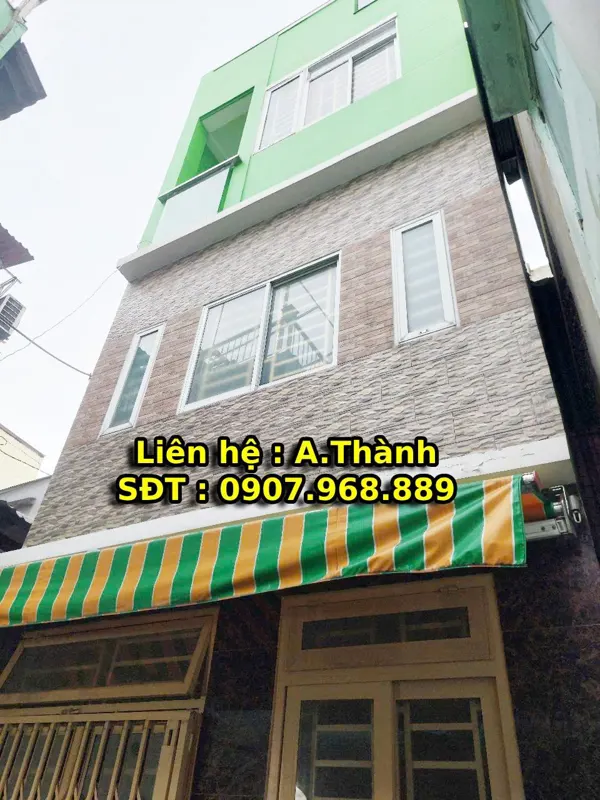 Bán nhà mới Quận 6: 4m x 4m, 1 trệt 2 lầu, Bình Tiên - Giá 2.4 tỷ