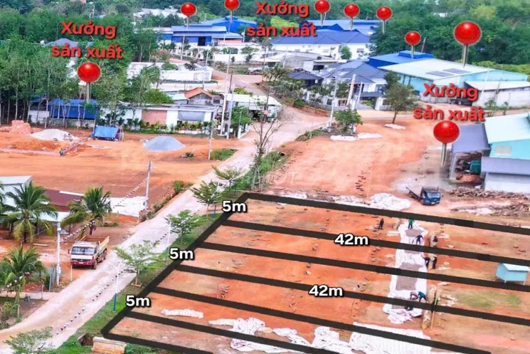 190Tr Sở Hữ 200M2 Thổ Cư , Gần Kcn 2000Ha