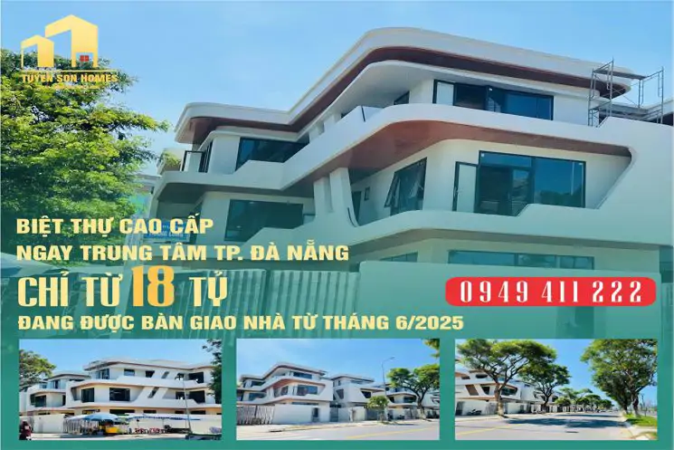 Biệt Thự Mặt Tiền Sông Hàn Chỉ Với 18 Tỷ 2025