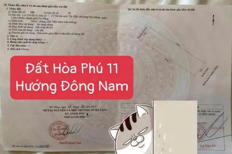 Bán Đất Mặt Tiền 32 Hoà Phú 11 – Hoà Minh – Liên Chiểu – Đà Nẵng - ảnh 1