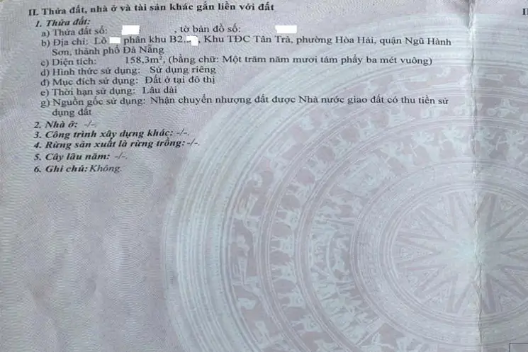 Bá.n Đất Góc 2Mt Đườngg 10M5 Bùi Quốc Khái, Q Ngũ Hành Sơn - ảnh 1