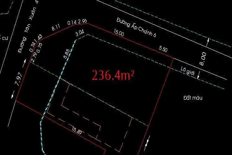 Bán Lô Đất 2 Mặt Tiền Đường Nhựa Thông – Tân Xuân 4, Cách Song Hành Chỉ 20M