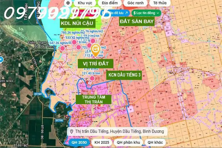 Chủ Bán Ngộp Đất Nền Dầu Tiếng Giá 600 Triệungay Kcn 1500Ha