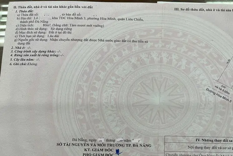 Bán Nhà Đường Hòa Minh 5 – Cách Biển 1 Phú Đi Bộ - ảnh 1