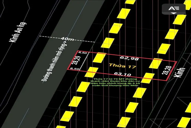 Xuân Thới Thượng – Mặt Tiền Thanh Niên – Đất 2.023M² Đã San Lấp – Giá 25 Tỷ