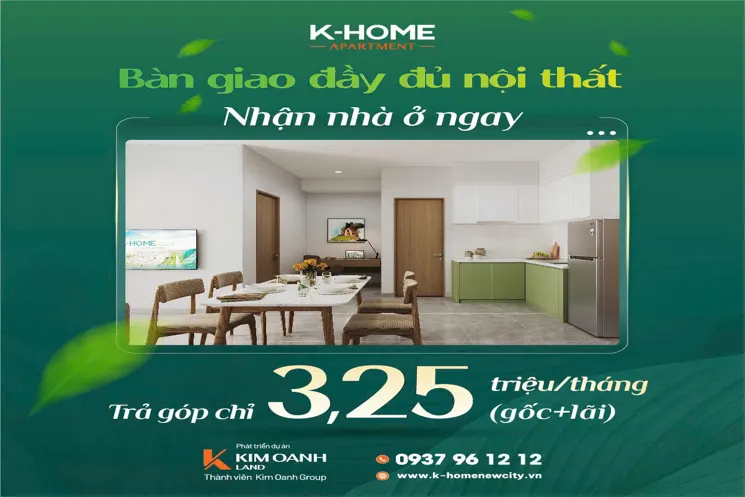 Chỉ Từ 978 Triệu Sở Hữu Căn Hộ K‑home Chuẩn Singapore, Full Tiện Ích Nội Khu