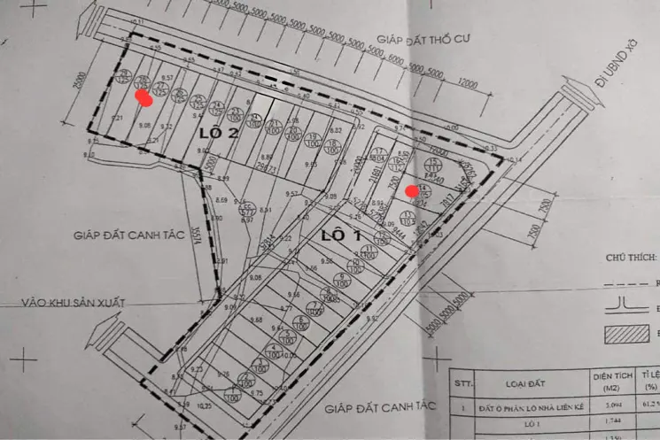 Bán 2 Lô Đất Đẹp Xã Cổ Đông (Xã Đoài Phương) Sơn Tây-105M Và 125M-Giá Chỉ 3,25 Tỷ