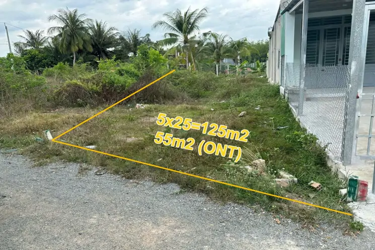 Đất Vuông Hxt 125M2 (55M2 Ont) – Kênh Đông Tn