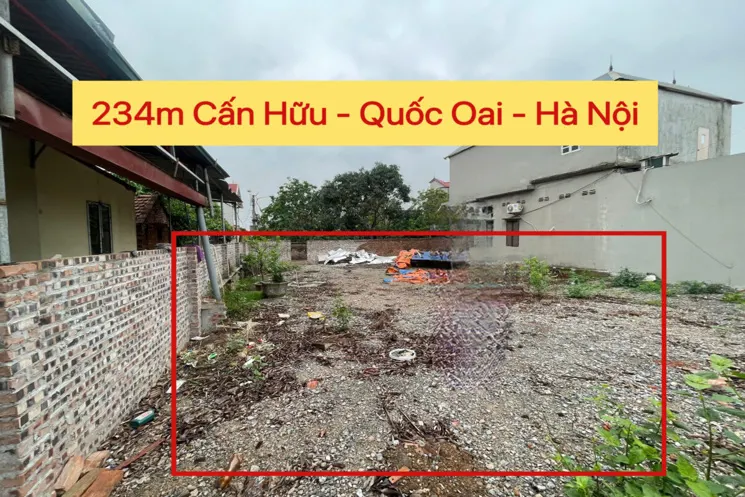 Chính Chủ Bán Lô Đất Đẹp 234M Tại Cấn Hữu-Quốc Oai-Hà Nội