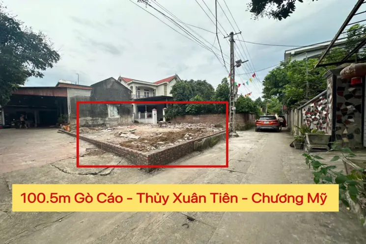 Lô Đất Siêu Đẹp 100,5M Tại Thủy Xuân Tiên-Chương Mỹ-Hà Nội