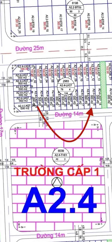 Bán Liền Kề Thanh Hà Đẹp Nhất - A2.4-LK7, View Trường Victoria