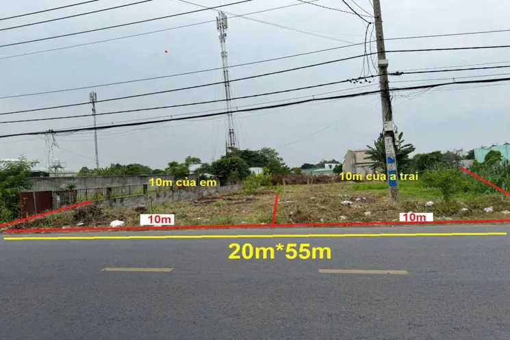Đất (10X55) Mặt Tiền “Kim Cương” – Tân Thạnh Đông, Củ Chi
