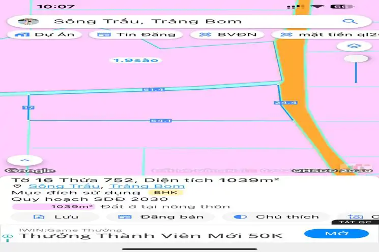 Cần Bán Gấp 1 Sào Đất 900Tr Đất Có Đường - ảnh 1