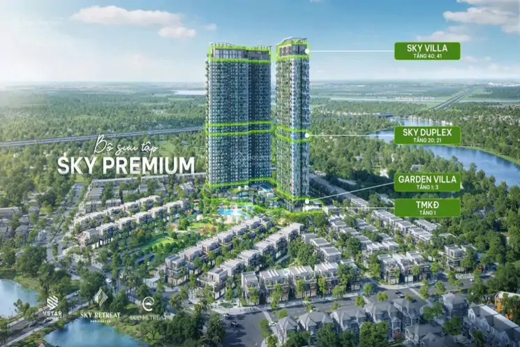 Căn Hộ Sky Villa Eco Retreat Tầm Nhìn Không Giới Hạn, Mở Bán Căn Hộ Sân Vườn/thông Tầng (Duplex)