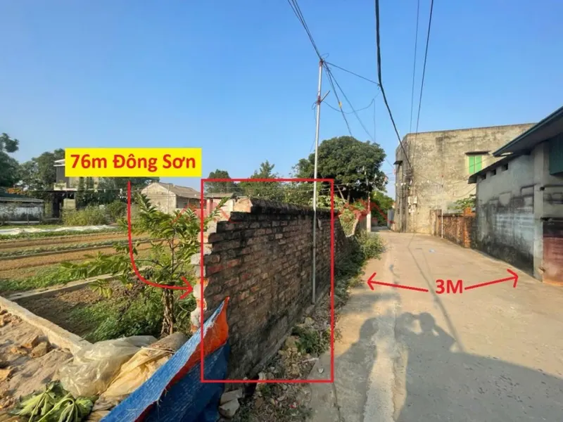Lô Đất Siêu Đẹp 76M Tại Đông Sơn-Chương Mỹ-Hà Nội