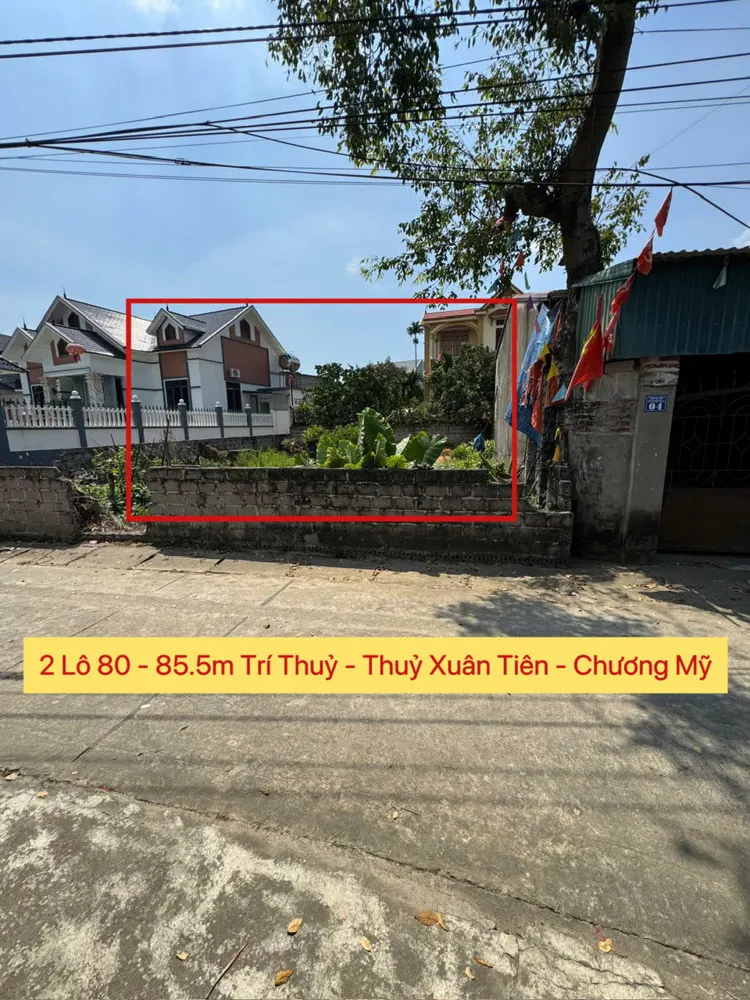 Chính Chủ Bán 2 Lô Đất 80M Và 85,5M Tại Thủy Xuân Tiên-Chương Mỹ-Hà Nội