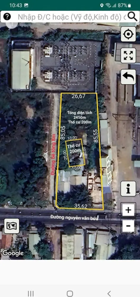 Siêu Vị Trí – (33X77) Mt Nguyễn Văn Bứa – Dt 2.500M² – Giá Chỉ 11,5Tr/m²