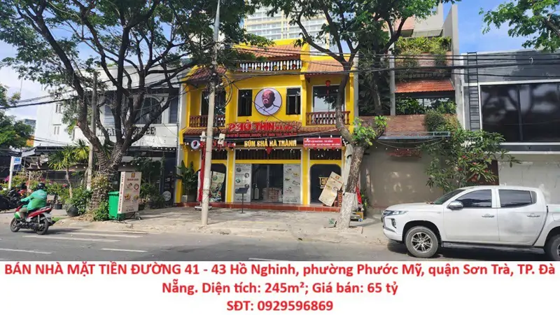 Bán Nhà Mặt Tiền Đường Hồ Nghinh, Tp Đà Nẵng -  Vị Trí Vàng, Kinh Doanh Đắc Địa - ảnh 1