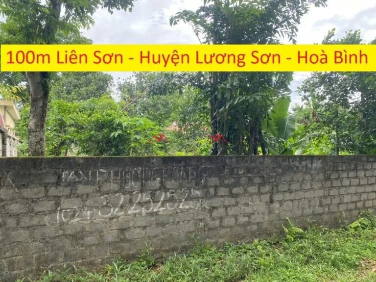 Siêu Phẩm 100M Tại Lương Sơn-Hòa Bình