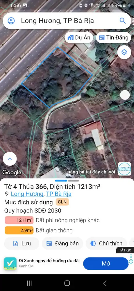 Cần Bán Đất Nền Tại Quốc Lộ 51B (Ql56 Tuyến Tránh), Long Hương, Bà Rịa, Bà Rịa Vũng Tàu - ảnh 1