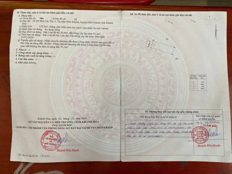 Bán Đất Tặng Bản Thiết Kế Đã Có Móng Sẫn Thị Trấn Diên Khánh - ảnh 1