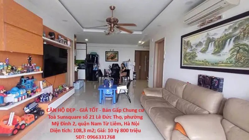 Căn Hộ Đẹp - Giá Tốt - Bán Gấp Chung Cư Toà Sunsquare 21 Lê Đức Thọ, Mỹ Đình 2, Nam Từ Liêm, Hà Nội