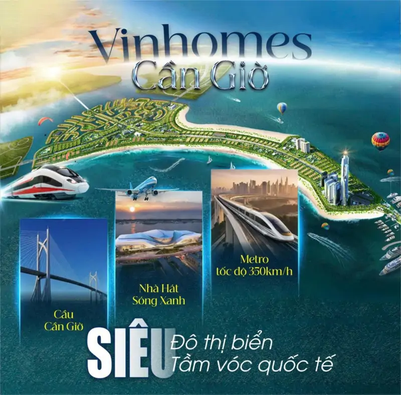 Siêu Đô Thị Biển Vinhomes Green Paradise Cần Giờ. Mở Bán Giá Biệt Thự Chỉ Từ 9Xtr/m2. Cơ Hội X3 Tài