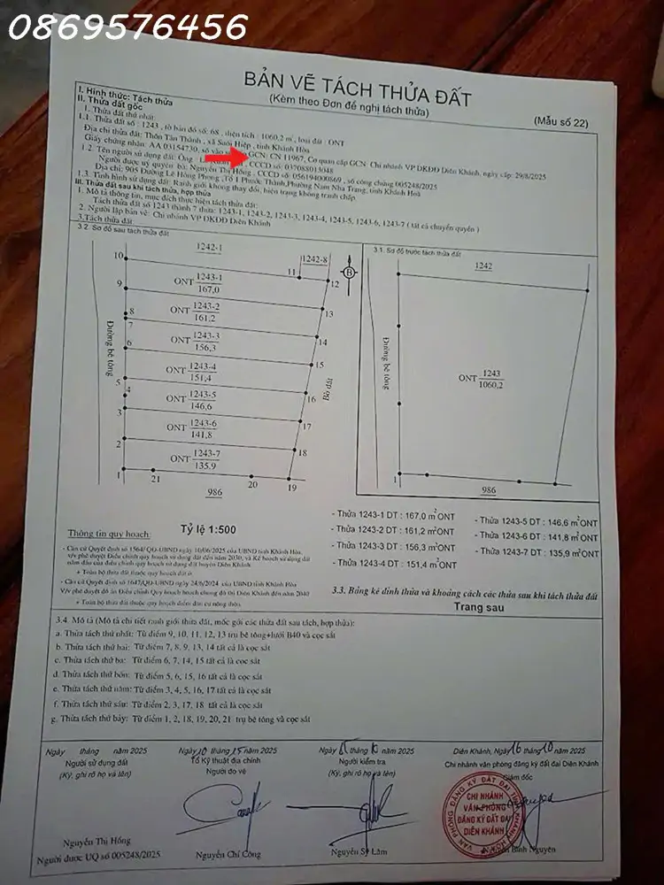 Mở Bán Đất Nên Phân Lô Chỉ 390Tr Tại Khánh Hoà