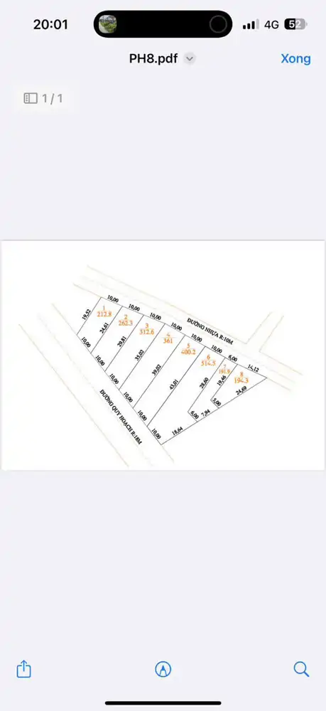 Đất Tại Thị Trấn Phước Hải: Với Diện Tích Ngang 10X36 Có 80 Thổ Cư