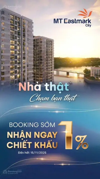 Căn Hộ Mt Eastmark Quận 9 50Tr/1m2 Đã Có Sh, Nhận Nhà Ngay, Giá Gốc Được Gamuda Land Phân Phối