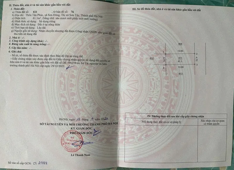 61M Đất Nằm Sát Hồ Đồng Mô, Ql21, Trường Lục Quân, Tại Sơn Đồng - Sơn Tây - Hà Nội