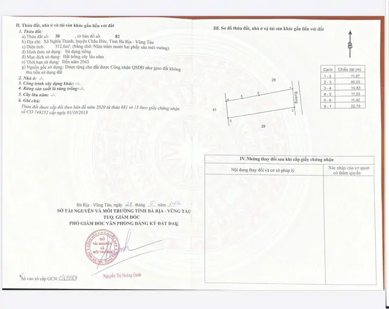 Chủ Cần Bán Gần 12M Dai 45M80tc Nghĩathành.cách Ql 56 Vài Chục Mét - ảnh 1