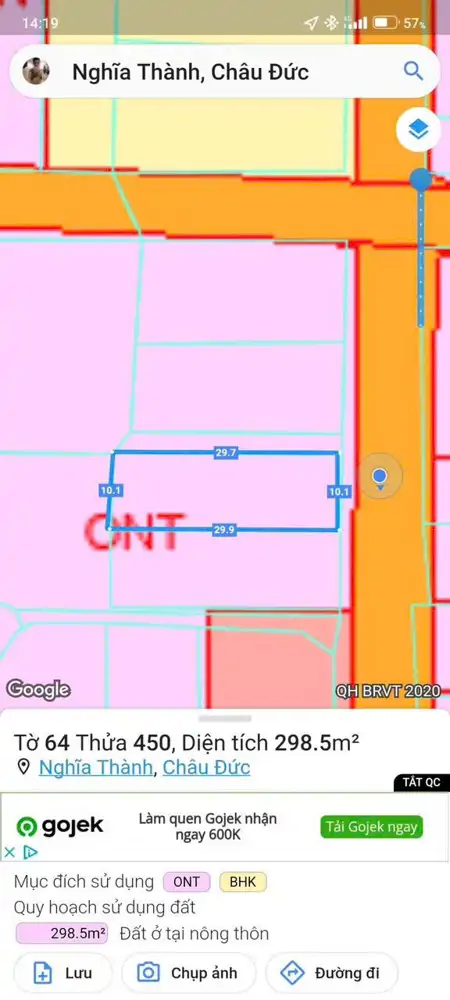 2Ty9 Cho Lô Đất D14 Nghĩa Thành Vị Trí Thuận Lợi Xây Nhà Vườn - ảnh 1
