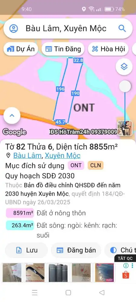 Anh Chị Cần Đất Vườn View Suối Nghĩ Dưỡng ⛔ Vị Trí Lô Đất Thuộc Xã Bầu Lâm - Thành Phố Hồ Chí