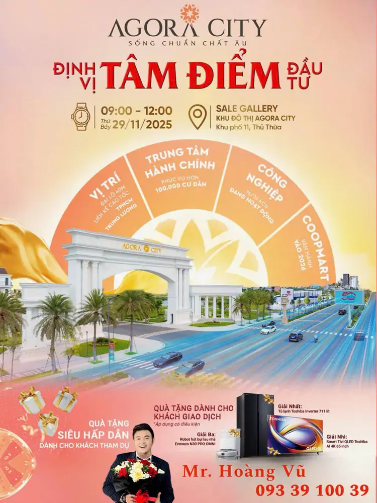 Chỉ 600 Triệu Sở Hữu Sổ Hồng Tên Mình & Nhà Phố 7M X 16M Xây 4 Tầng Tại Agora City. Vũ 0933910039