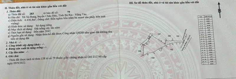 Chủ Cần Bán Gần 6 Sào Gần Nhà Thờ Đức Hiệp - Láng Lớn Châu Đức Brvt - ảnh 1