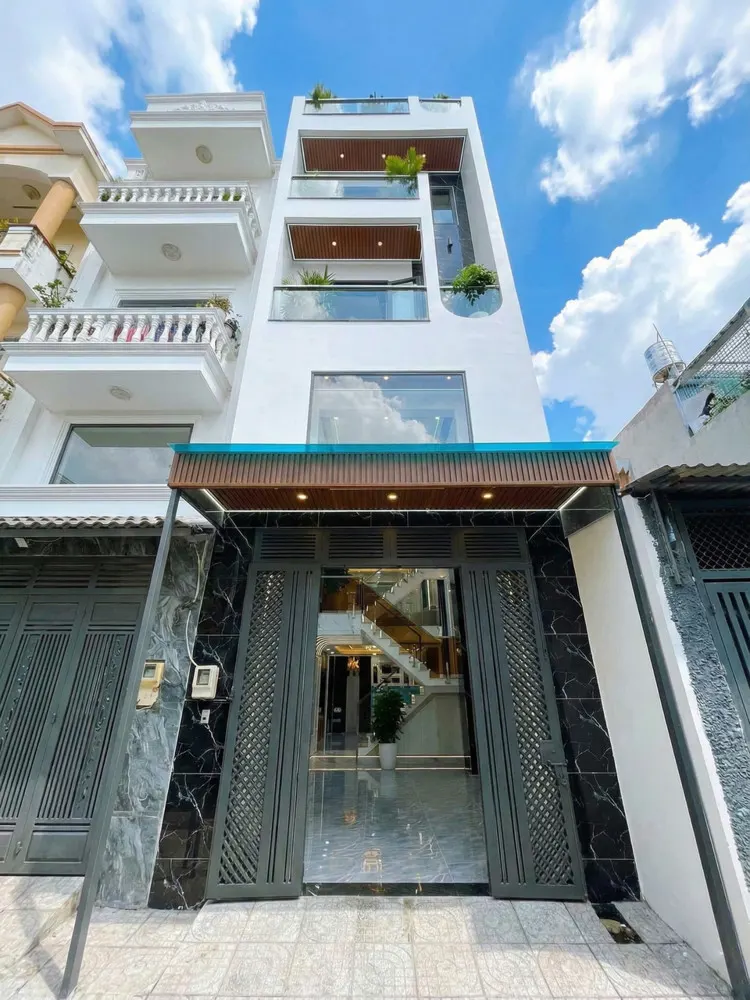 L1633 ⭐ Nhà Mới Lâm Thị Hố Q12, Shr, Vuông, Hxh, 5 Tầng, 4X14m, 6.X Tỷ X Nhỏ