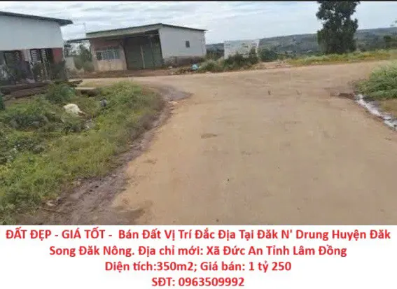 Đất Đẹp - Giá Tốt -  Bán Đất Vị Trí Đắc Địa Tại Đăk N' Drung Huyện Đăk Song Đăk Nông