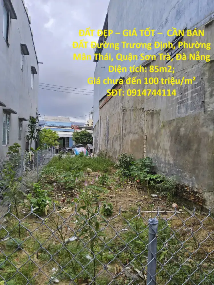 Đất Đẹp – Giá Tốt –  Cần Bán Đất Đường Trương Định, Phường Mân Thái, Quận Sơn Trà, Đà Nẵng - ảnh 1