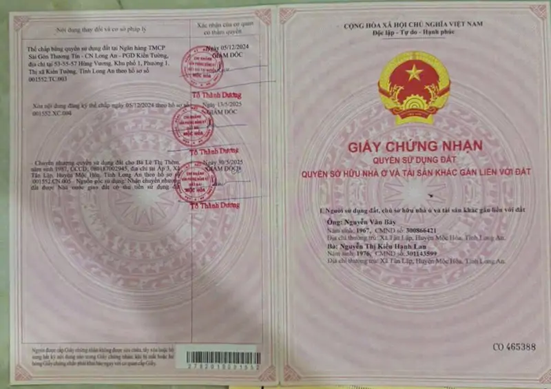 Bán Lô Đất Mặt Tiền Ql62 Đẹp Tại Tân Lập- Mộc Hóa- Long An