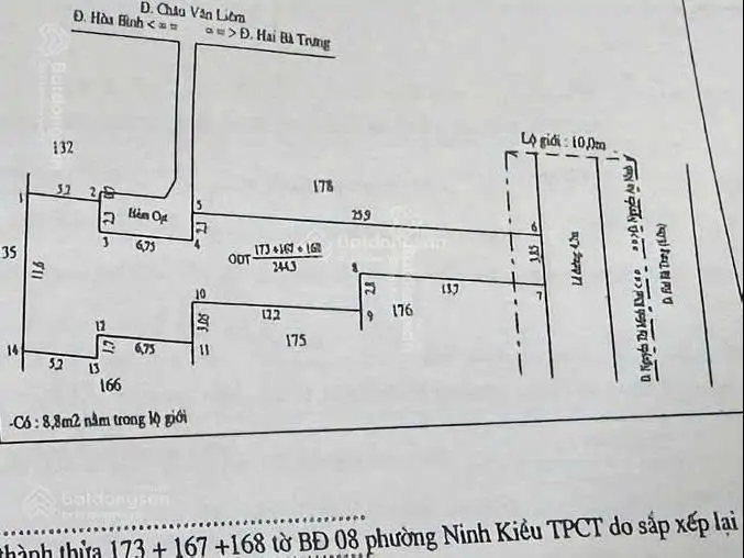 Đất Lớn Bến Ninh Kiều, Phố Du Lịch Sầm Uất Của Cần Thơ. Phù Hợp Cao Ốc Văn Phòng, Khách Sạn