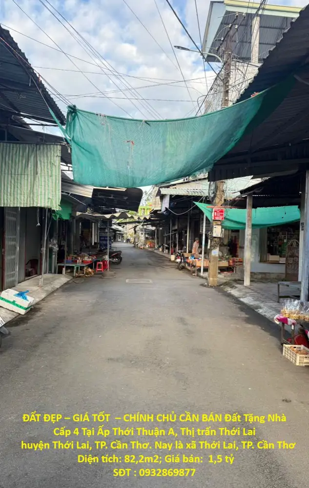 Đất Đẹp – Giá Tốt – Chính Chủ Cần Bán Đất Tặng Nhà Cấp 4 Tại Ấp Thới Thuận A, Thị Trấn Thới Lai