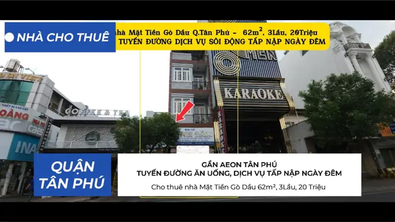 Cho Thuê Nhà Mặt Tiền Gò Dầu 62M², 3Lầu, 20 Triệu - Gần Aeon - ảnh 1