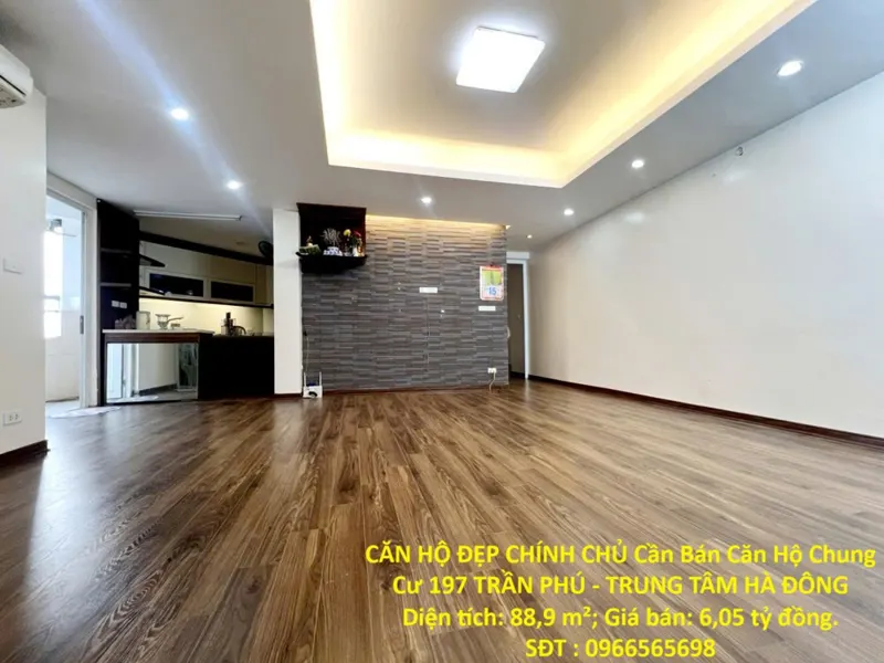 Căn Hộ Đẹp Chính Chủ Cần Bán Căn Hộ Chung Cư 197 Trần Phú - Trung Tâm Hà Đông