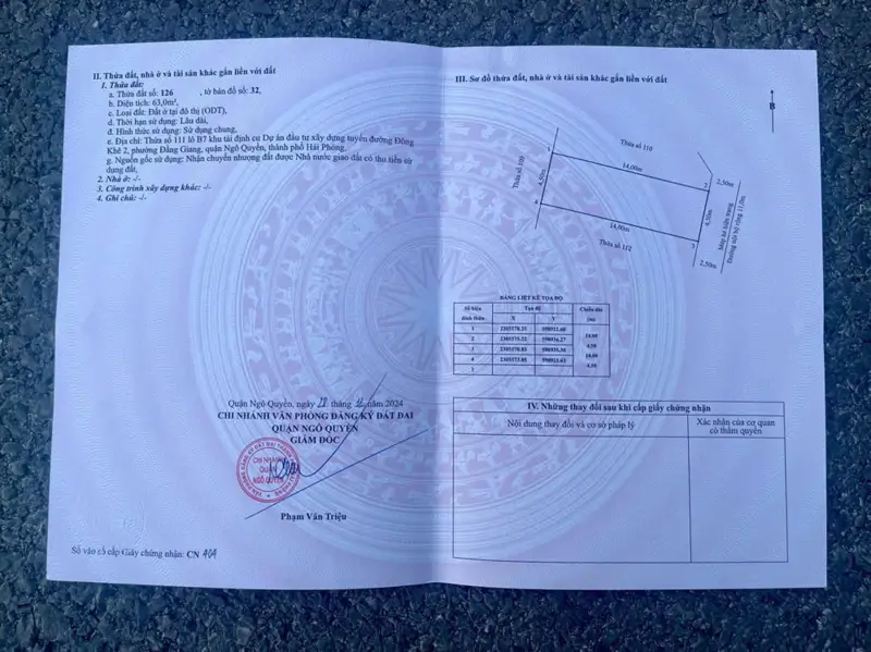 Cần Bán Lô Đất Tái Định Cư Cây Đa – Khu B7, Thửa Đẹp, Không Lỗi Phong Thủy – Giá Tốt